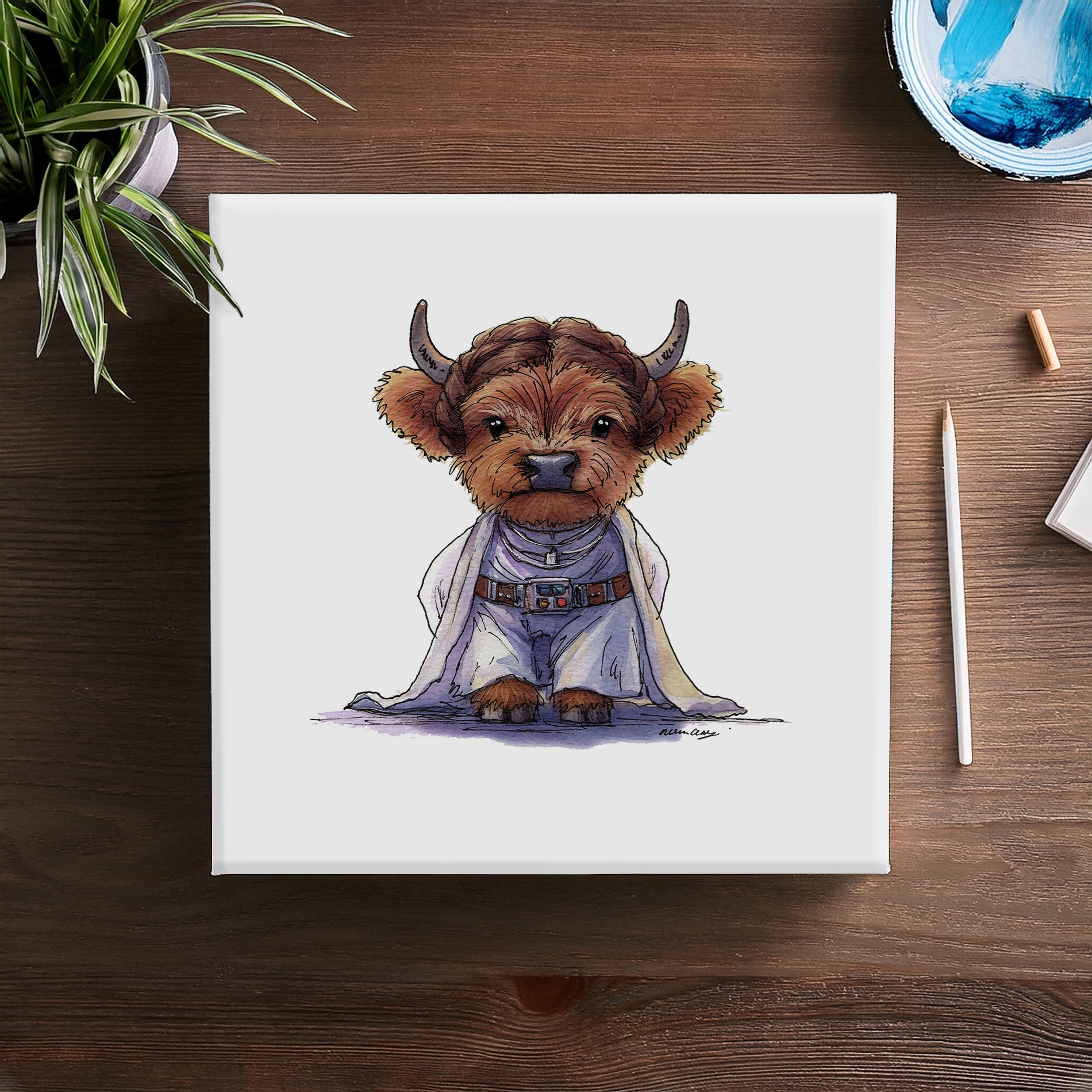 Princess Moo-ia of the Highlands Canvas