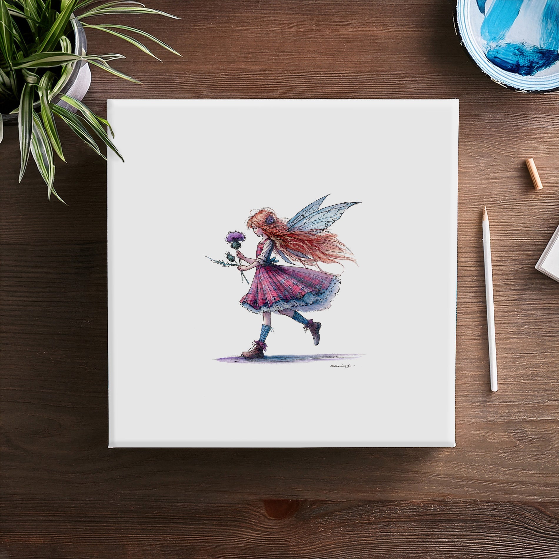 Thistle Kissed Magic Canvas