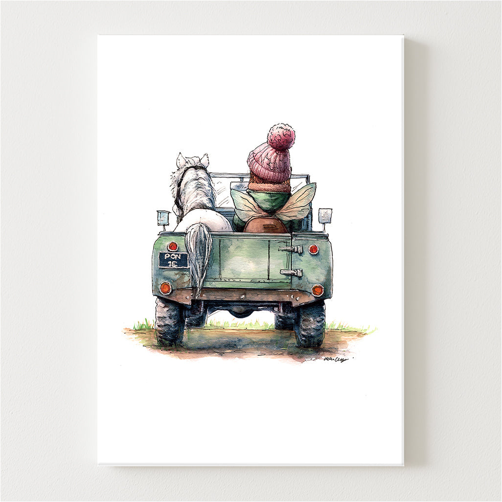 Off To The Pony Club Canvas