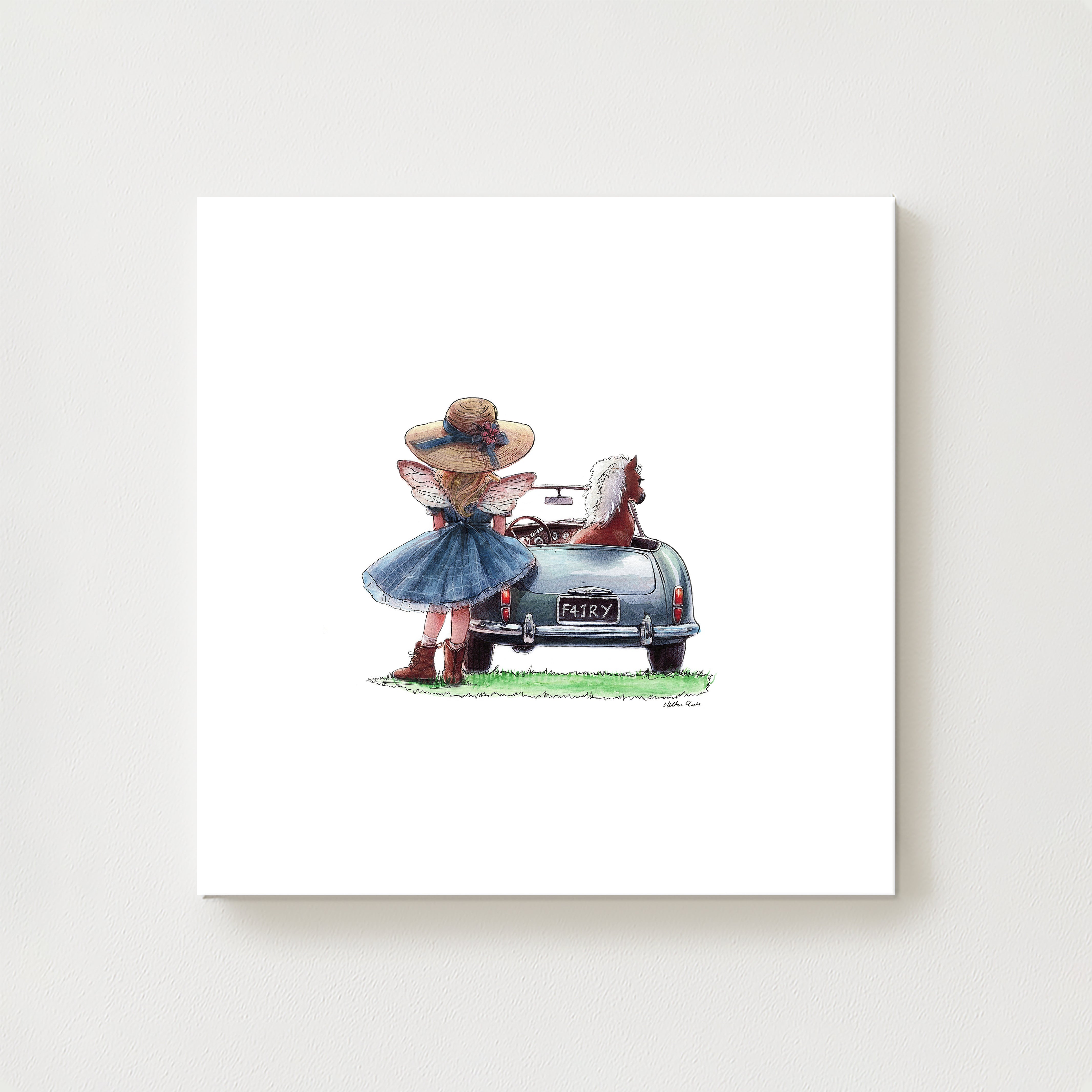 Off To The Races Canvas