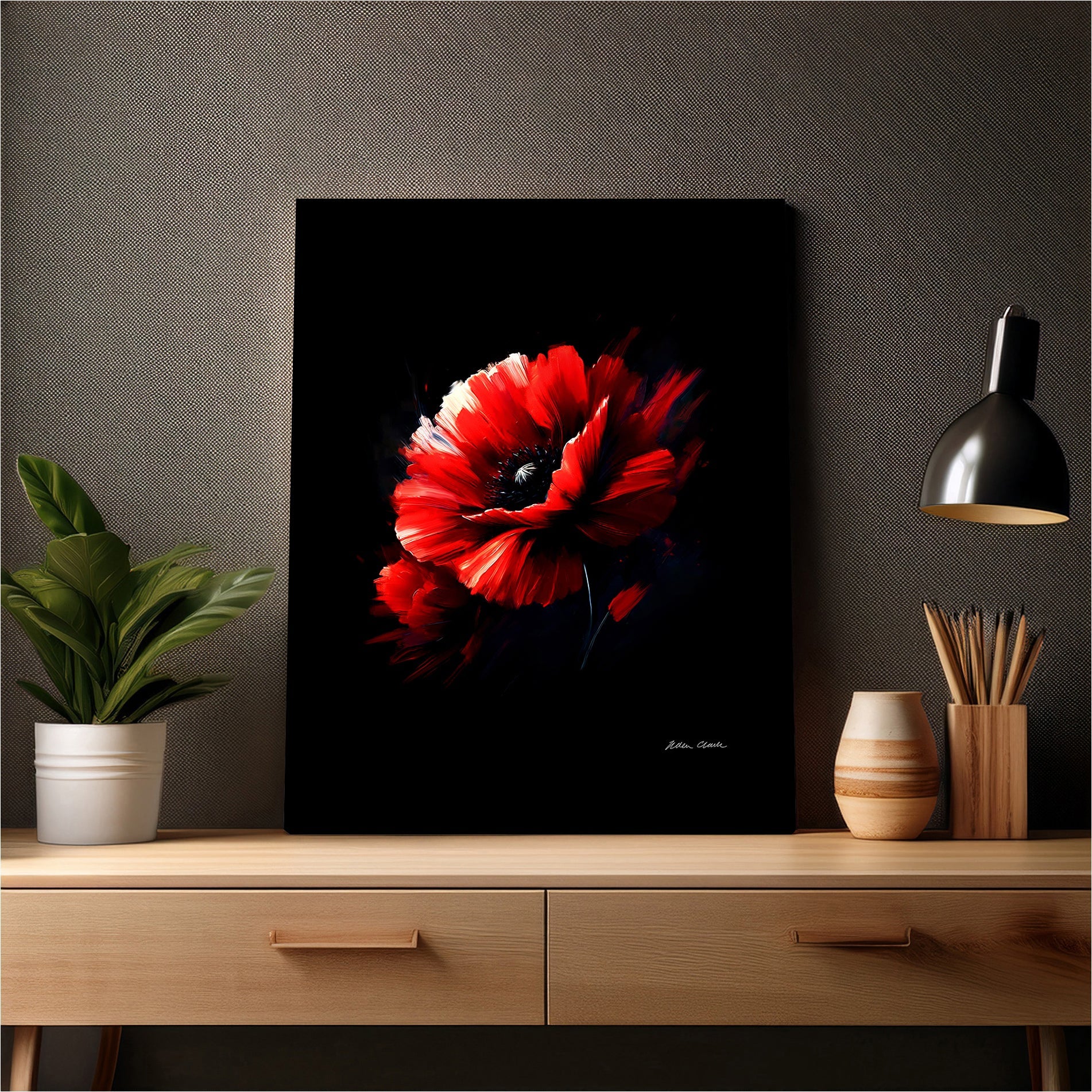 Scarlet Breeze Canvas