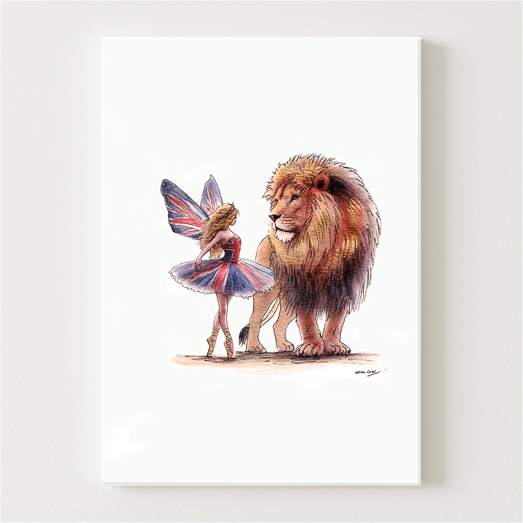 The Lionheart's Guardian Canvas