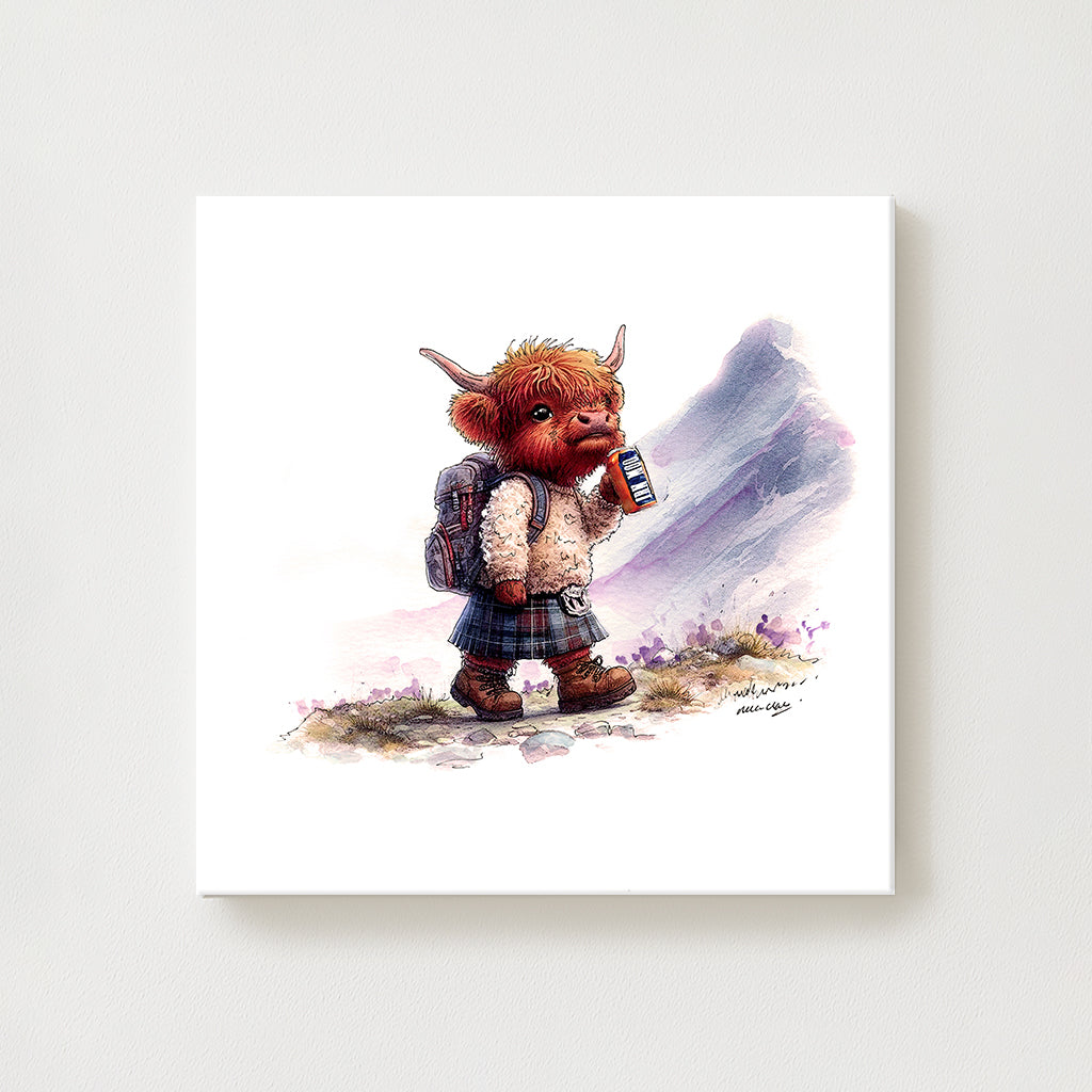 Wee Munro Moo Canvas