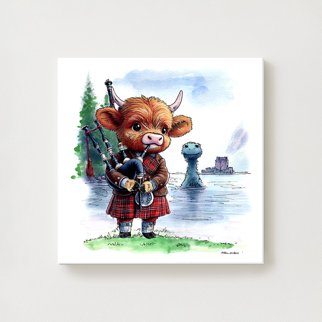 Wee Nessie Piper Canvas